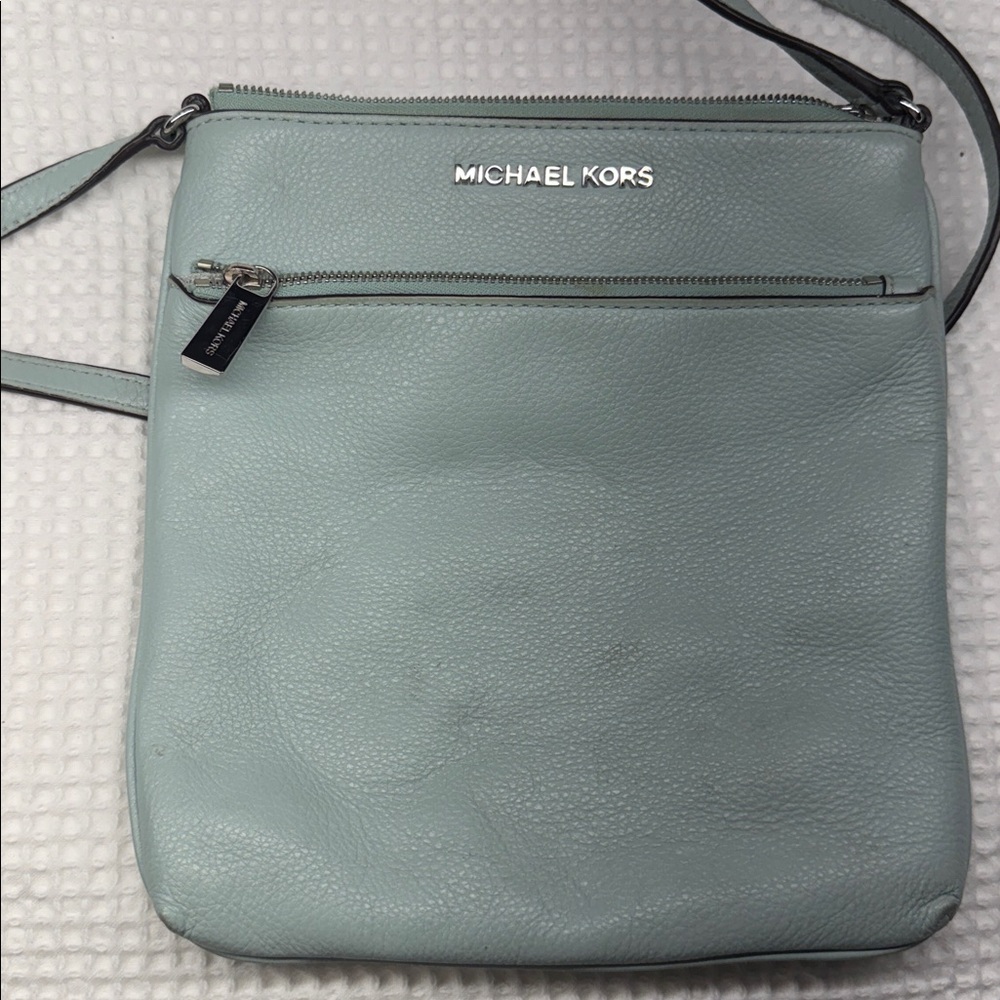Michael Kors Mint Green Leather Crossbody